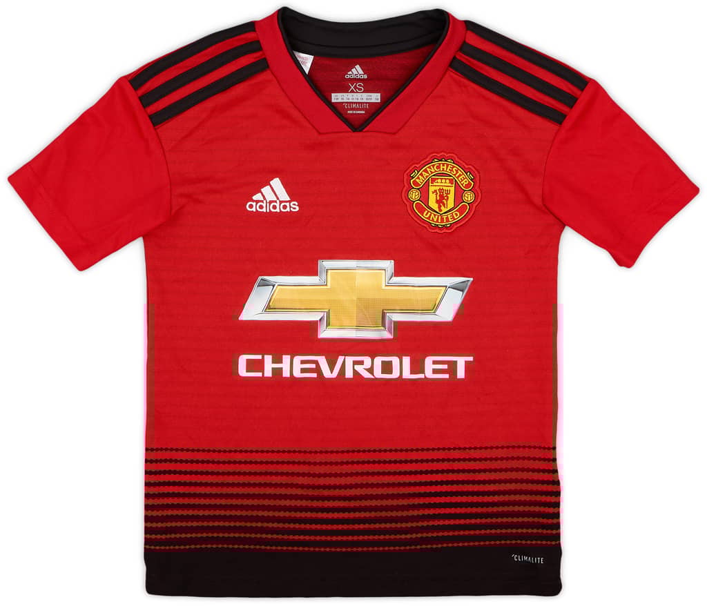2018-19 Manchester United Home Shirt - 8/10 - (7-8 Years)