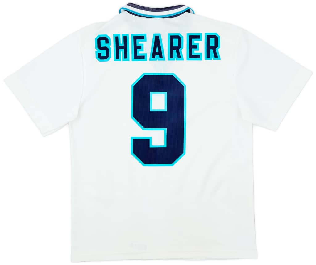 1995-97 England Home Shirt Shearer #9 - 8/10 - (M)
