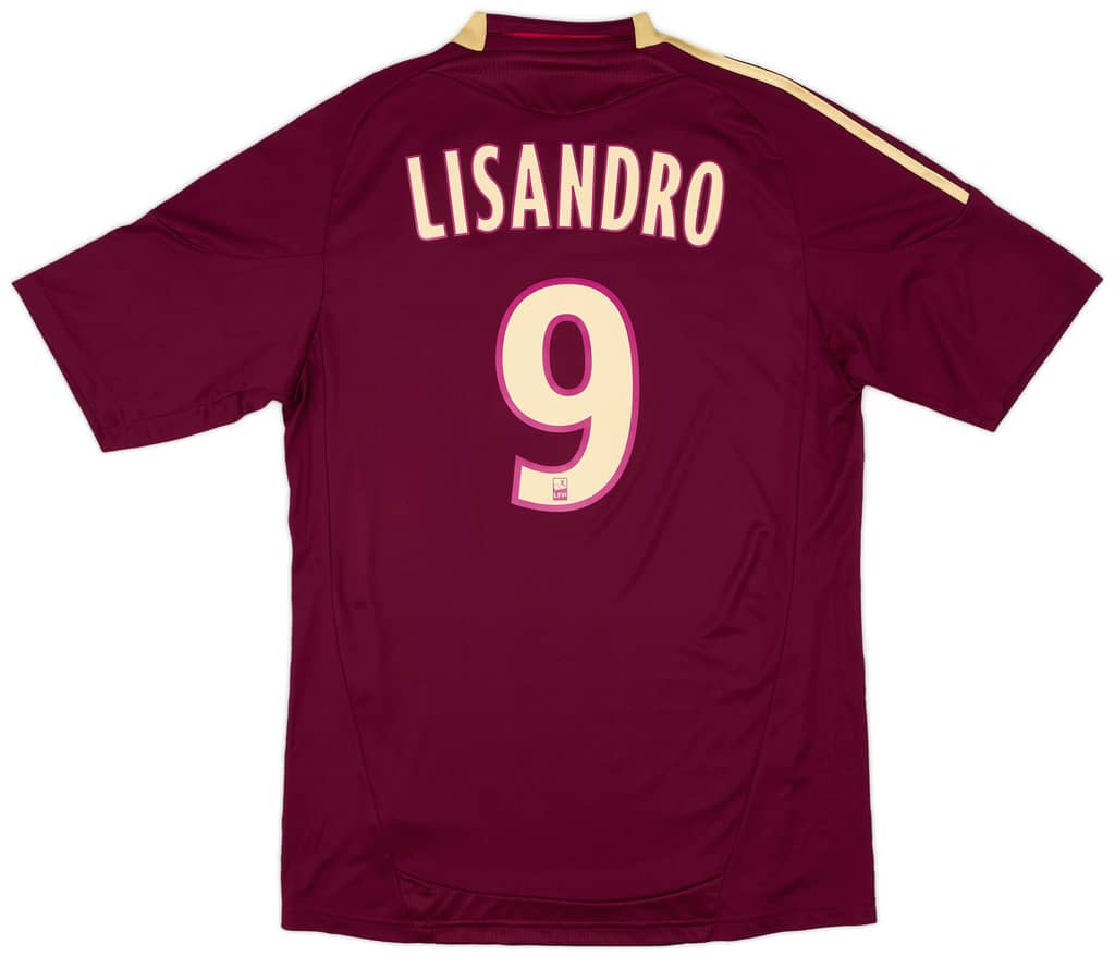 2010-11 Lyon Away Shirt Lisandro #9 (M)