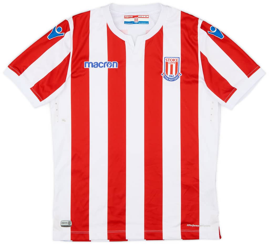 2018-19 Stoke City Home Shirt - 9/10 - (M.Boys)