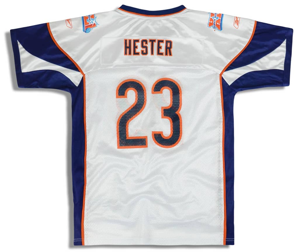 2007 Chicago Bears Super Bowl XLI Hester #23 Reebok Replica Jersey (Away) Y
