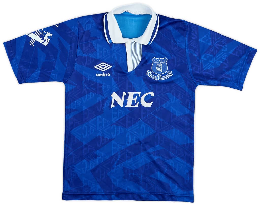 1991-93 Everton Home Shirt - 7/10 - (M.Boys)