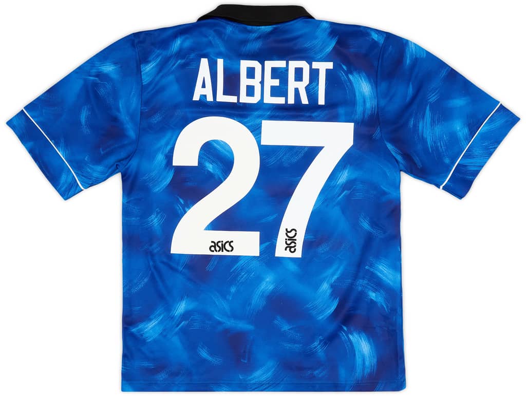 1993-95 Newcastle Away Shirt Albert #27 - 8/10 - (M)