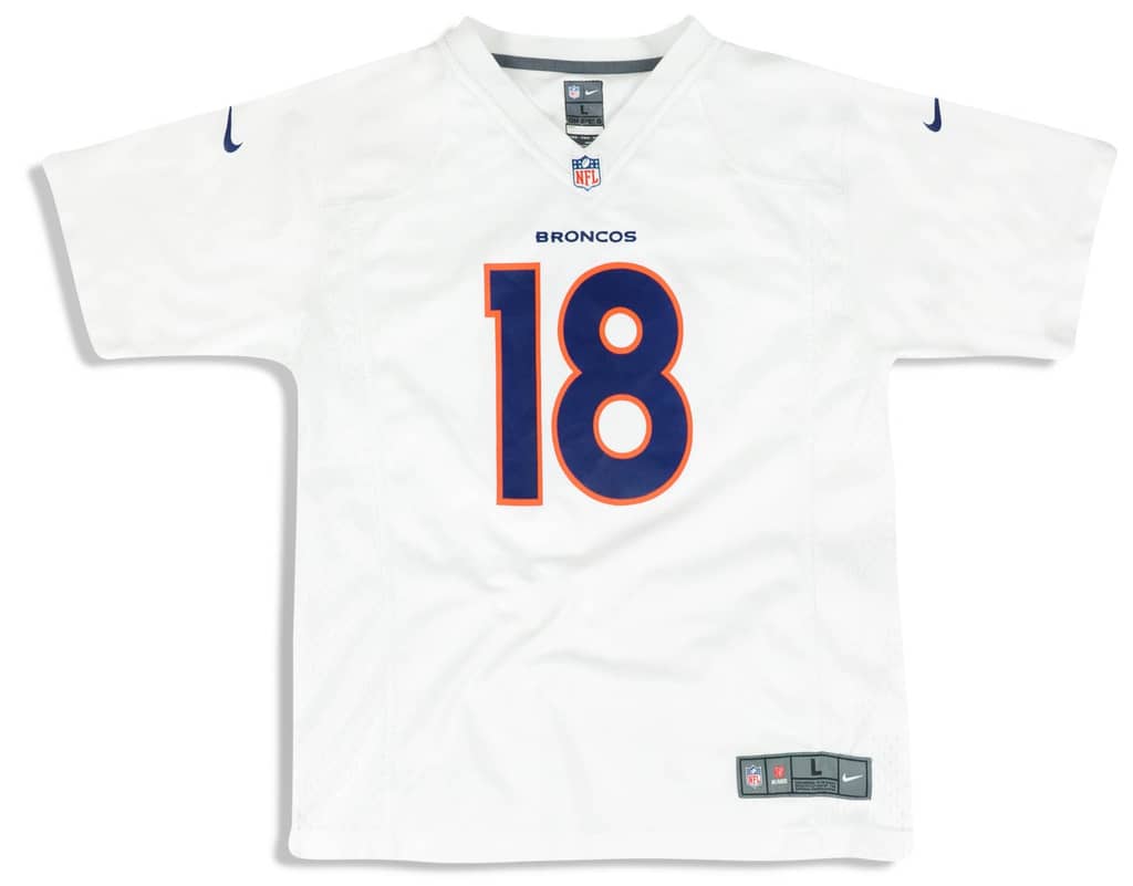 2012-15 Denver Broncos Manning #18 Nike Game Jersey (Away) Y