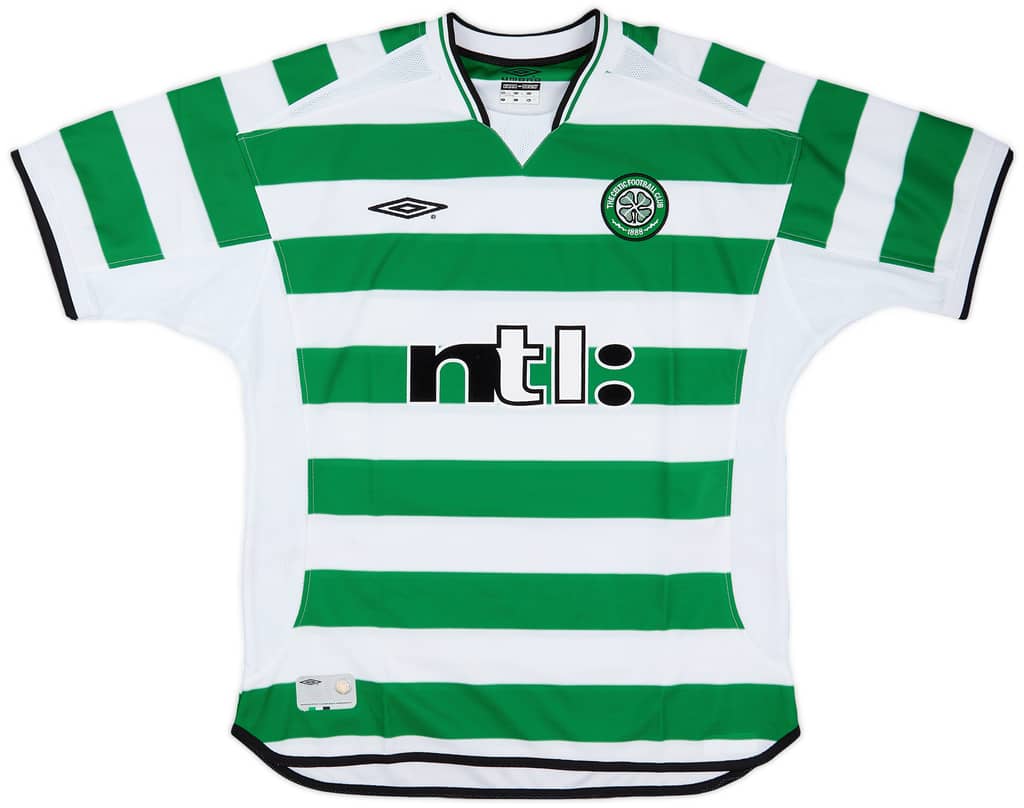 2001-03 Celtic Home Shirt Larsson #7 (L)
