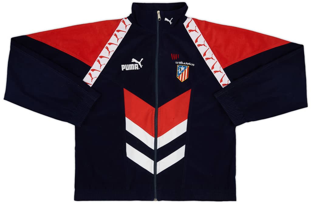1996-98 Atletico Madrid Puma Track Jacket - 8/10 - (L)