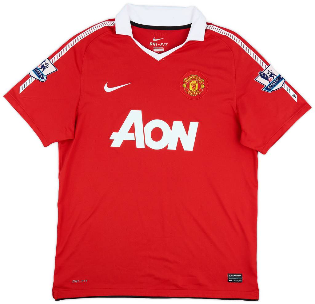 2010-11 Manchester United Home Shirt Rooney #10 - 6/10 - (L)