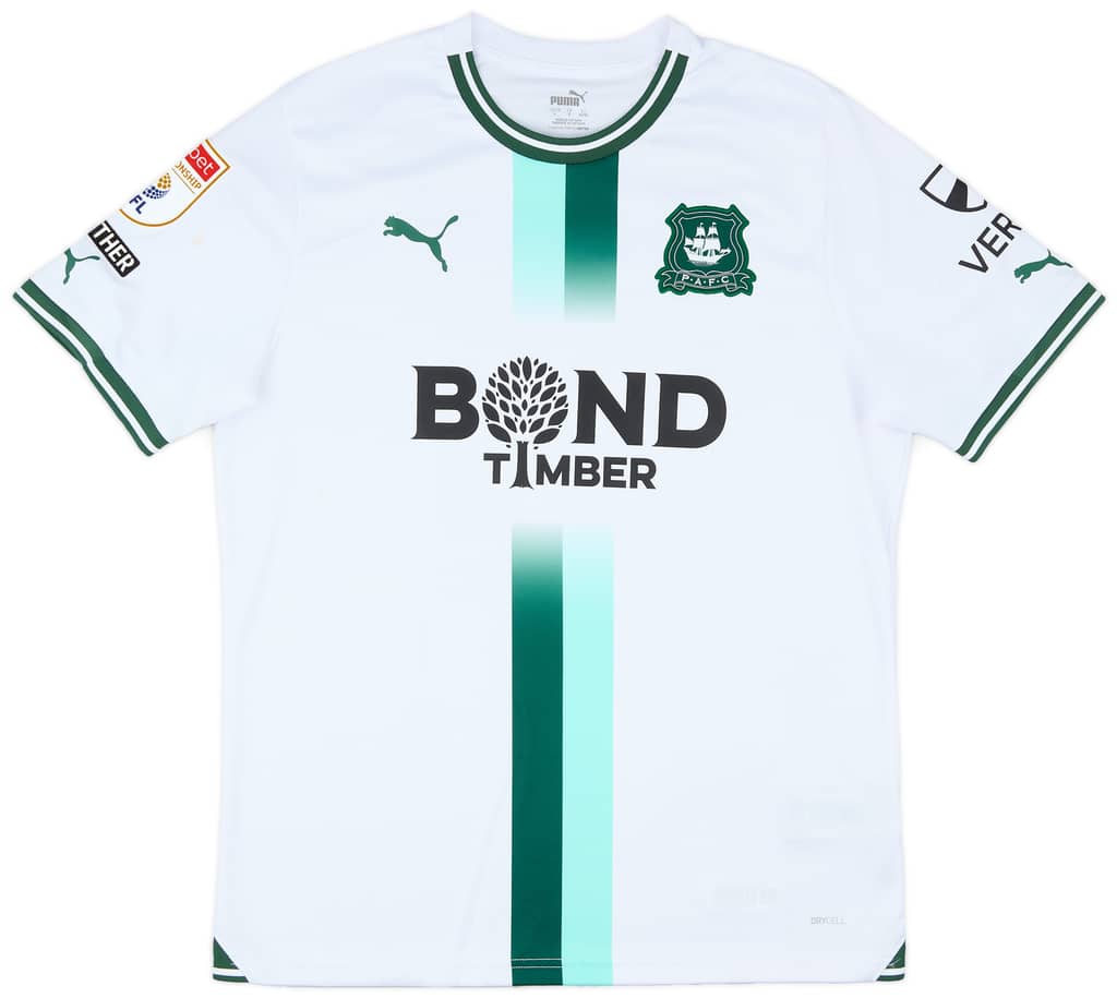 2023-24 Plymouth Match Issue Away Shirt Wright #11