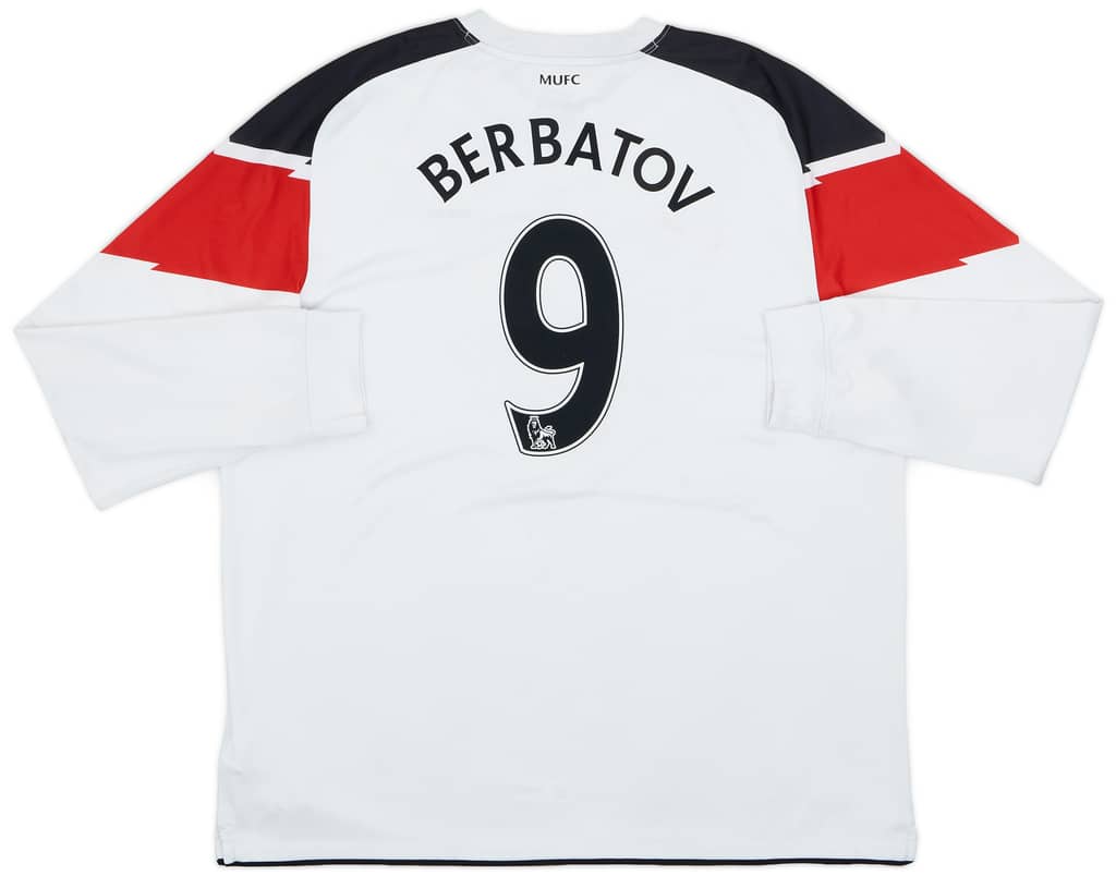 2010-12 Manchester United Away L/S Shirt Berbatov #9 - 8/10 - (XXL)