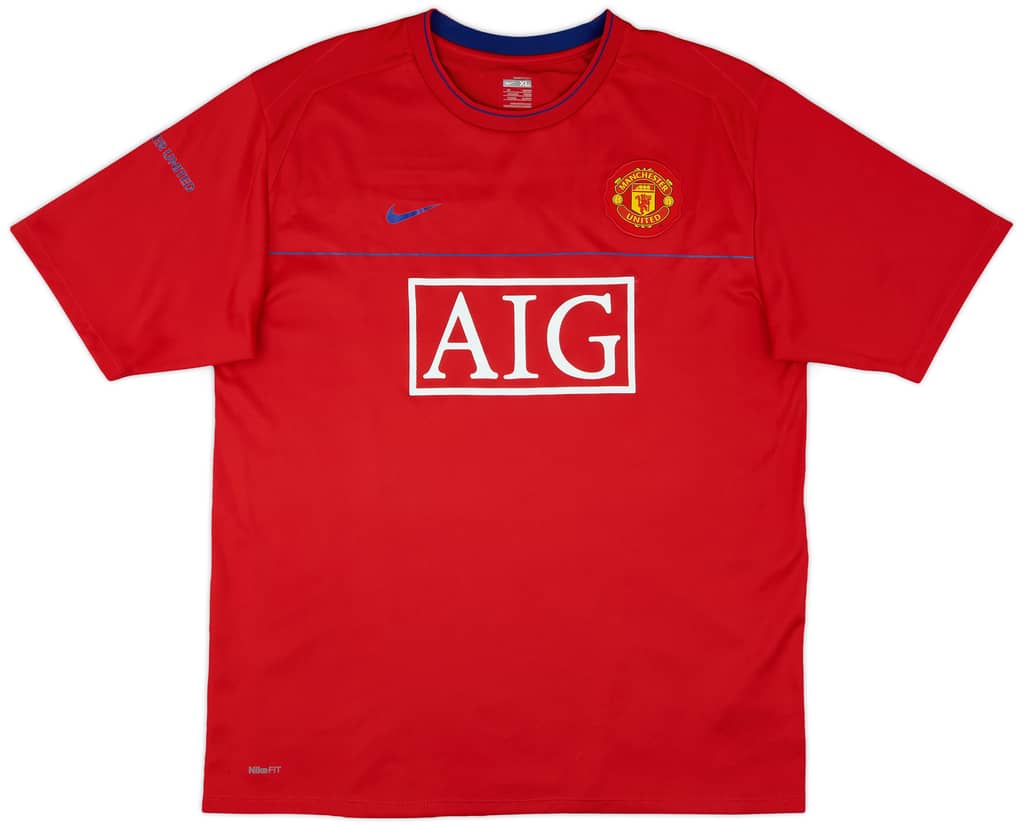2008-09 Manchester United Nike Training Shirt - 9/10 - (XL)