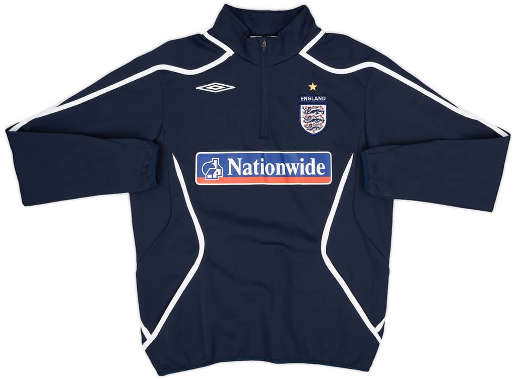 2007-09 England Umbro 1/4 Zip Drill Top - 10/10 - (M)