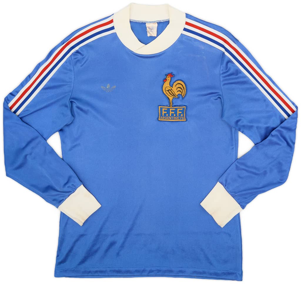 1978-80 France World Cup Home L/S Shirt - 5/10 - (M)