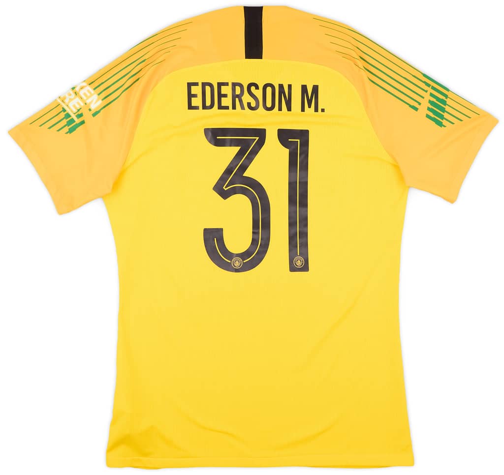 2018-19 Manchester City Authentic GK Third S/S Shirt Ederson M. #31 - 9/10 - (XL)
