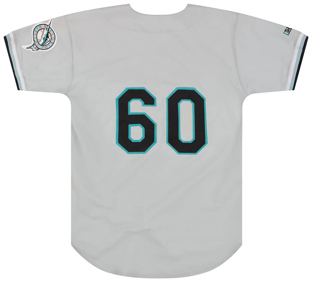 1993-97 Florida Marlins #60 Authentic Russell Athletic Jersey (Away) L