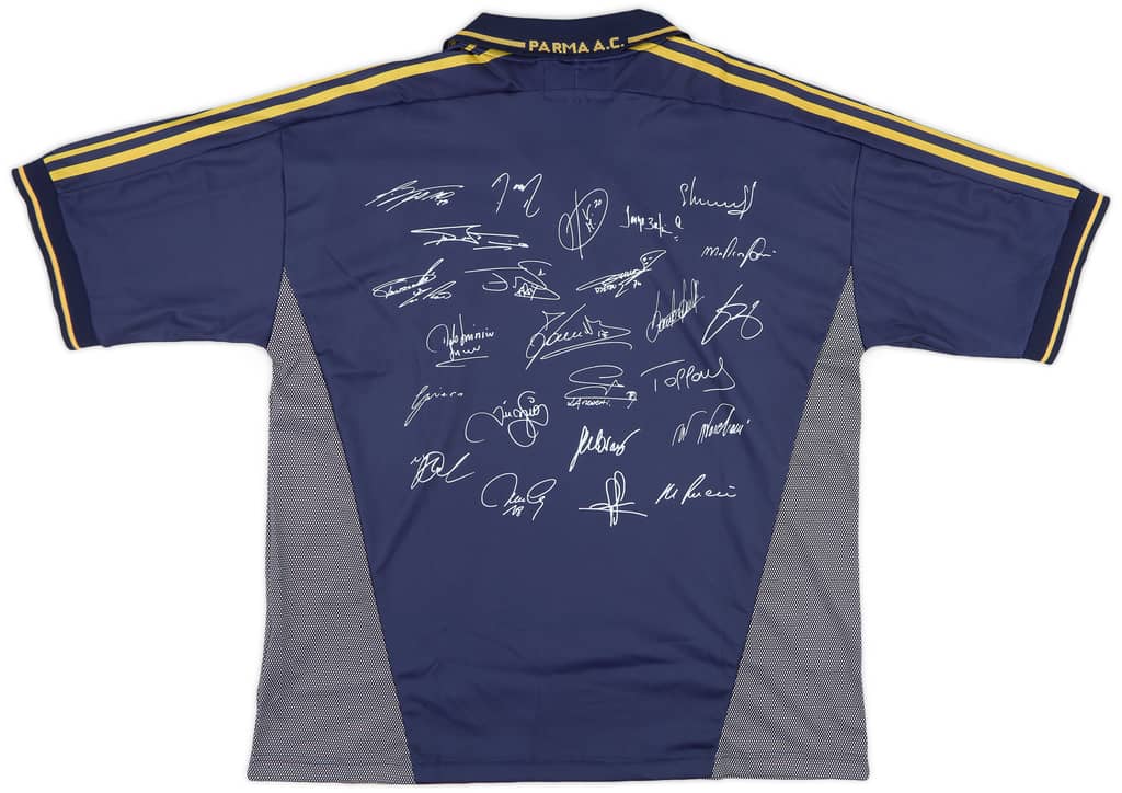 2001-02 Parma 'Signed' Finale TIM Cup Third Shirt (XL)