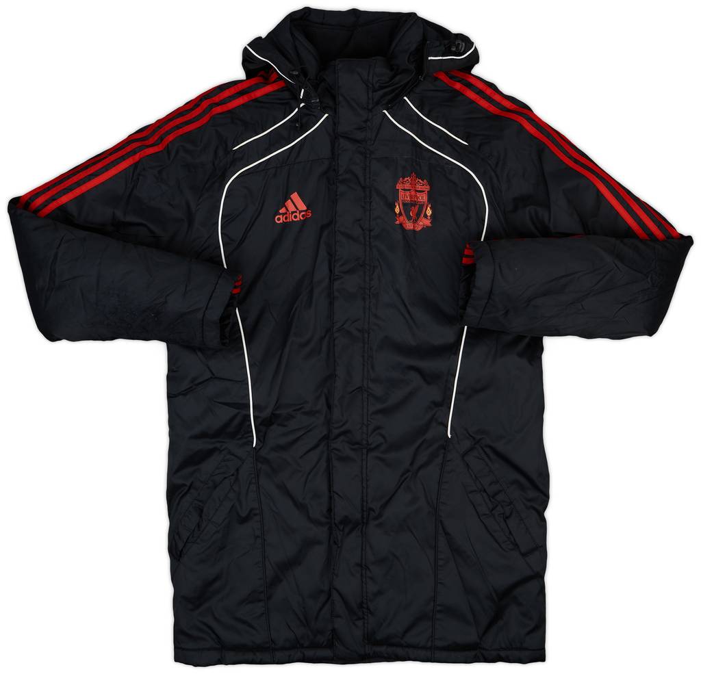 2010-11 Liverpool adidas Padded Bench Coat - 6/10 - (S)