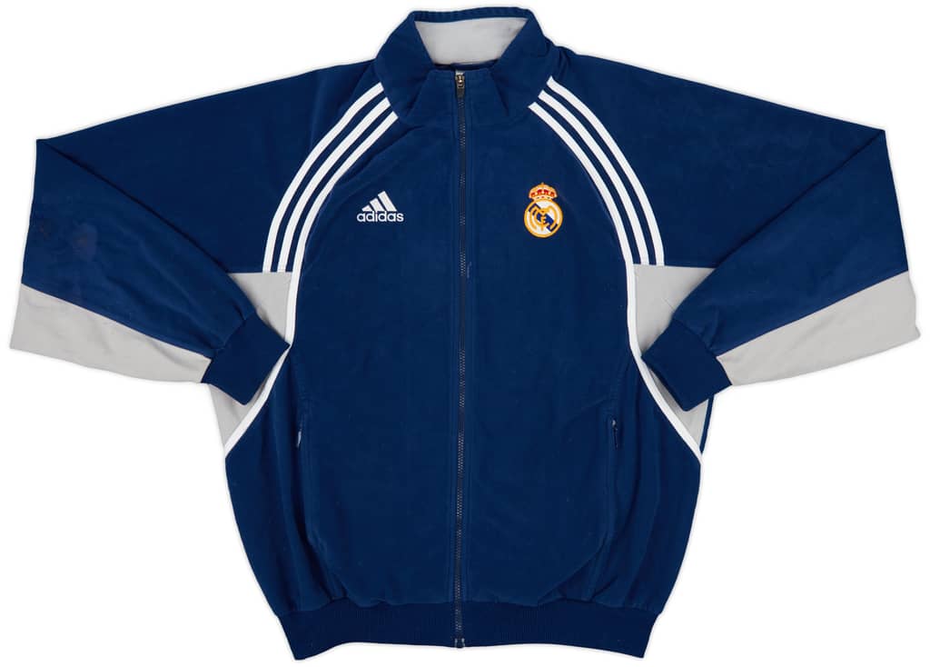 2000-01 Real Madrid adidas Fleece Track Jacket - 6/10 - (L)
