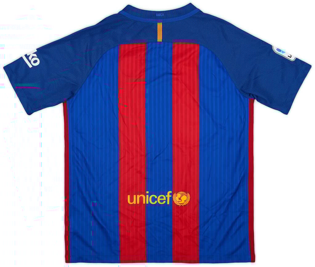 2016-17 Barcelona Home Shirt - 9/10 - (XL.Boys)