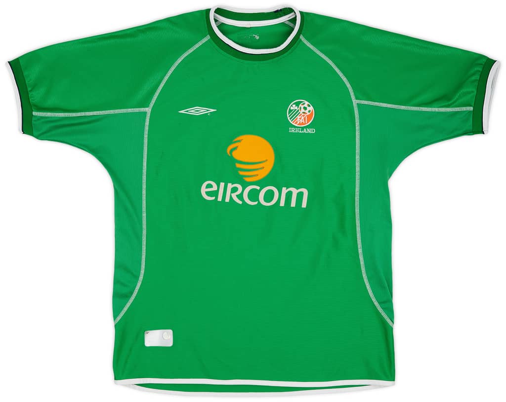 2001-03 Ireland Home Shirt Duff #9 - 7/10 - (XL)
