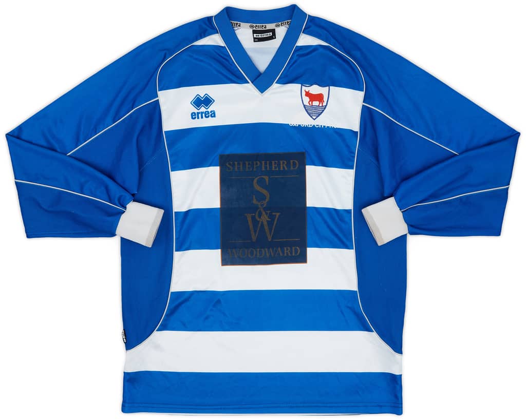 2007-08 Oxford City Home L/S Shirt #9 - 6/10 - (S)