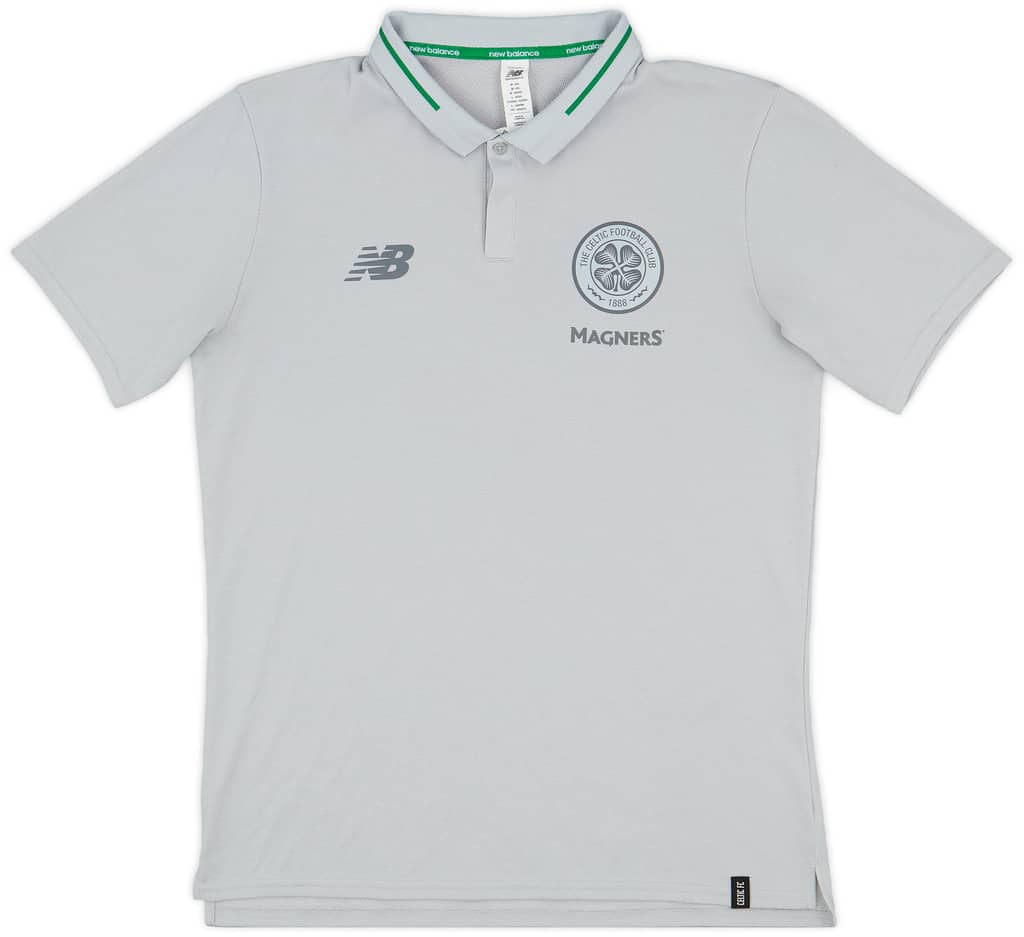 2018-19 Celtic New Balance Polo Shirt - 8/10 - (M)