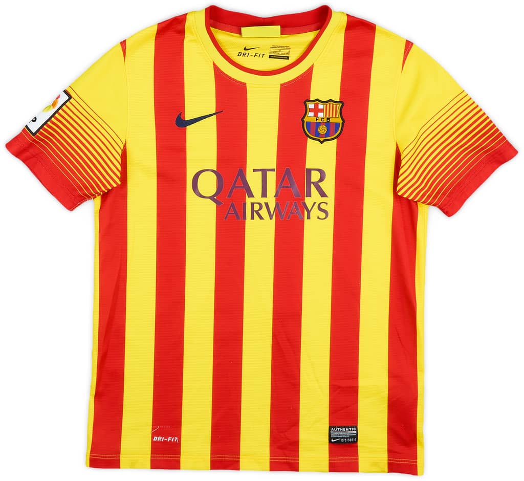 2013-15 Barcelona Away Shirt - 8/10 - (L.Boys)