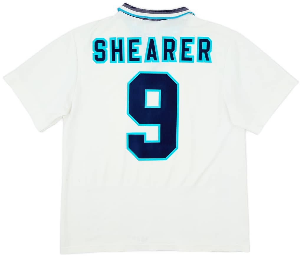 1995-97 England Home Shirt Shearer #9 - 7/10 - (L)