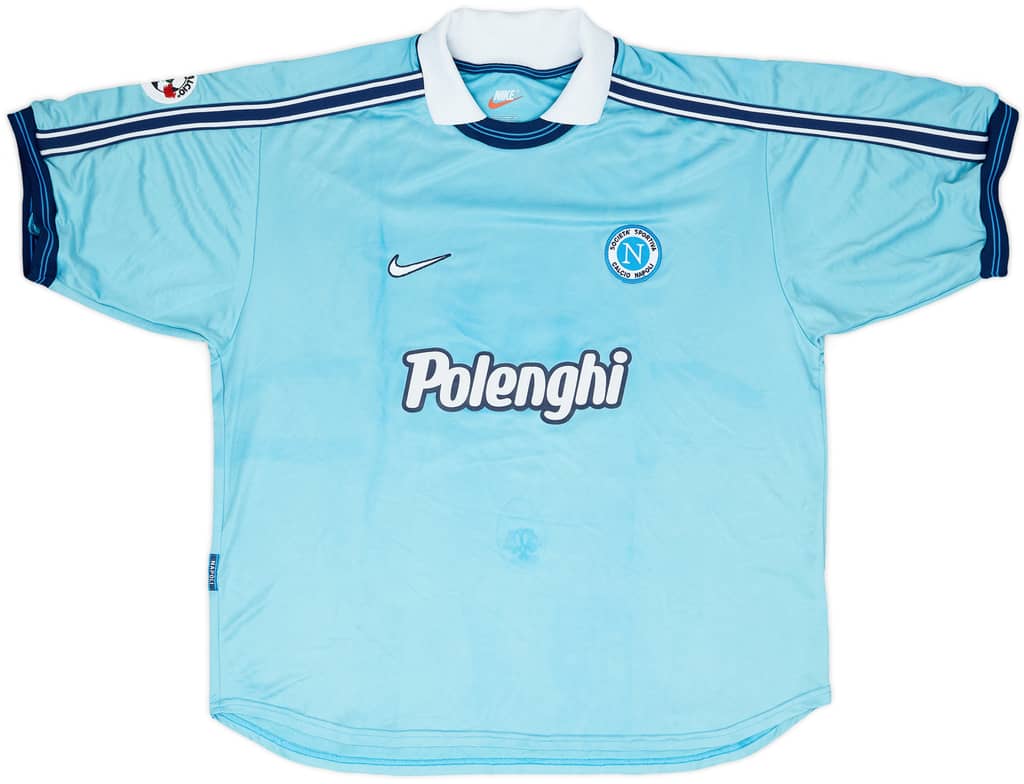 1998-99 Napoli Match Worn Home Shirt Scapolo #23