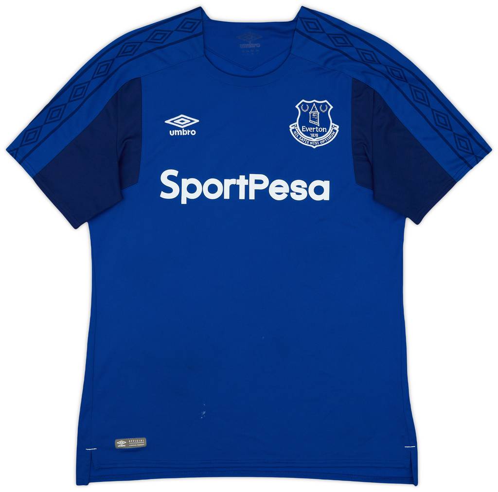 2017-18 Everton Home Shirt Baines #3 - 7/10 - (L)