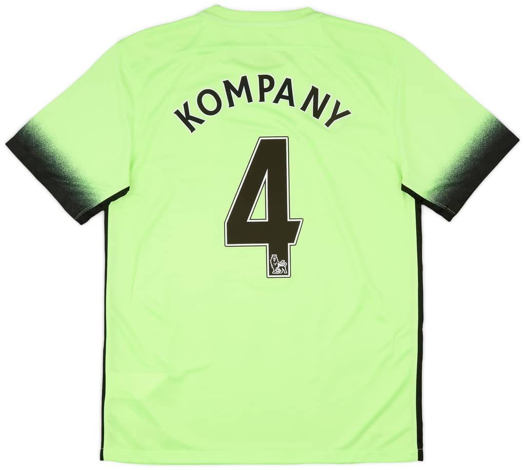 2015-16 Manchester City Third Shirt Kompany #4 (M)