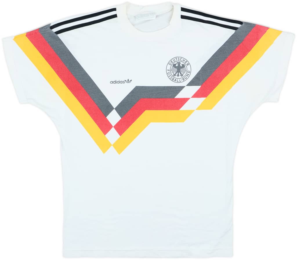 1988-91 West Germany adidas Cotton Tee - 8/10 - (M)