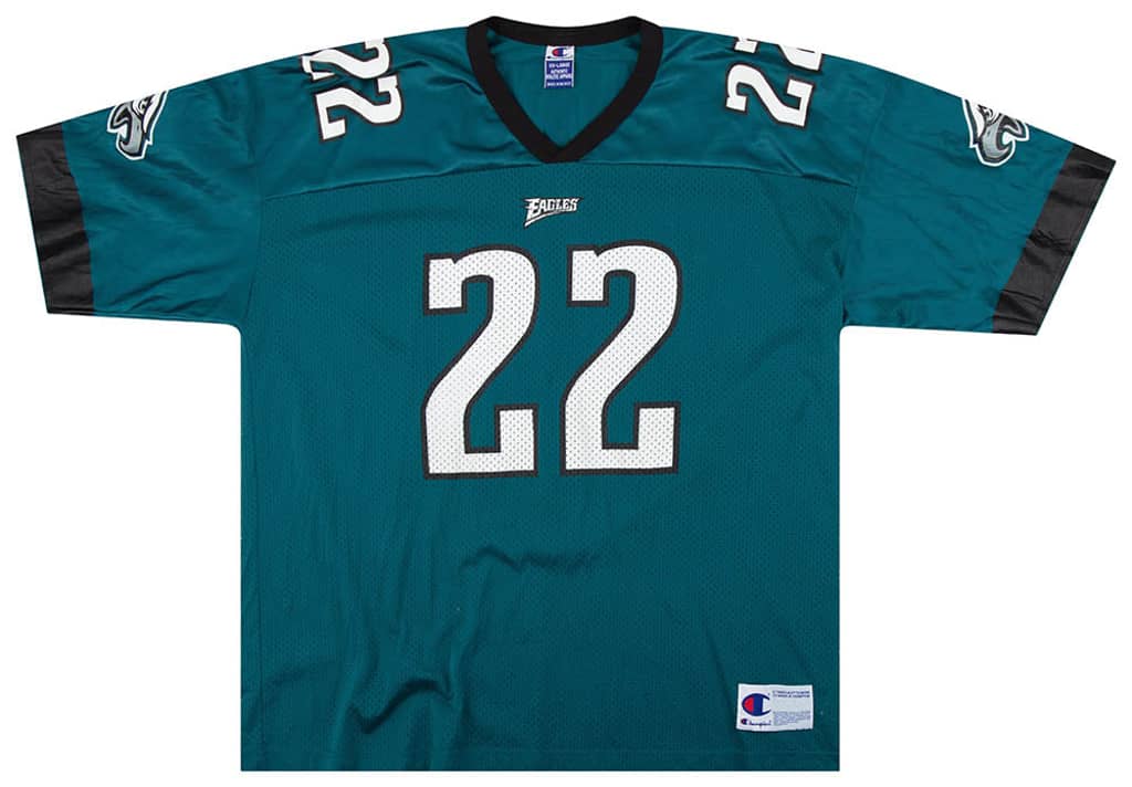 1997-00 Philadelphia Eagles Staley #22 Champion Jersey (Home) XXL