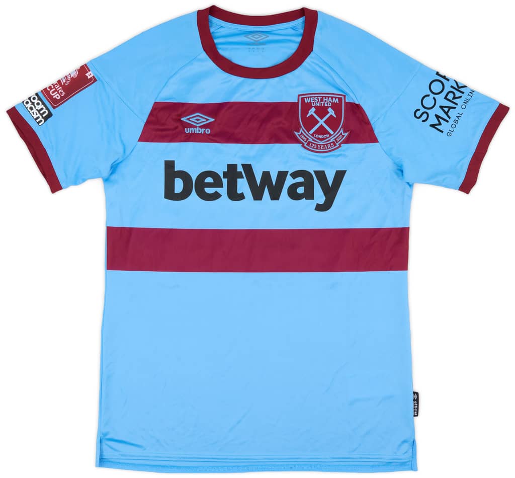 2020-21 West Ham Match Issue FA Cup Away Shirt Fredericks #24