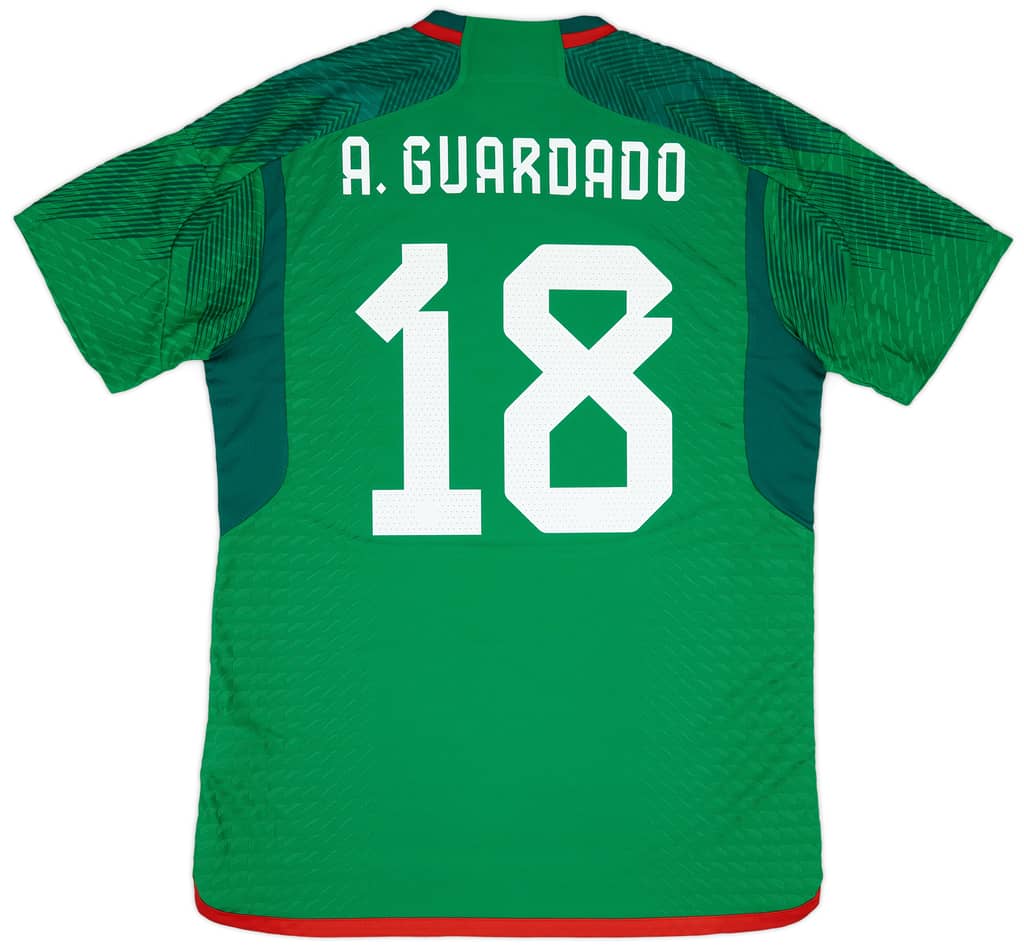 2022-23 Mexico Authentic Home Shirt A.Guardado #18