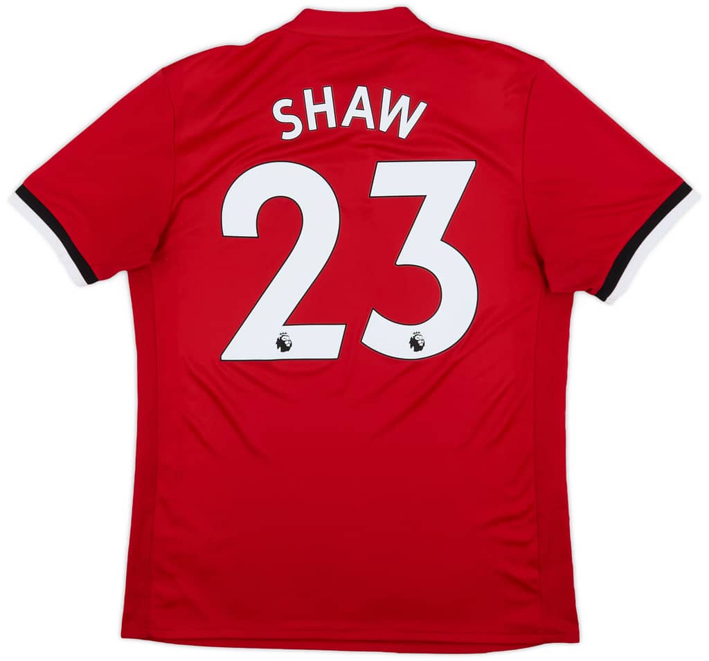 2017-18 Manchester United Home Shirt Shaw #23 - 9/10 - (M)