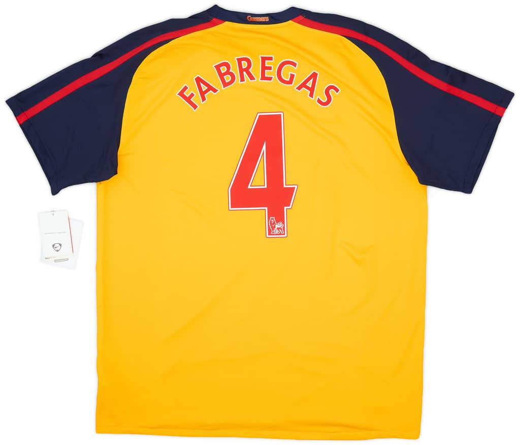 2008-09 Arsenal Away Shirt Fabregas #4 (XL)