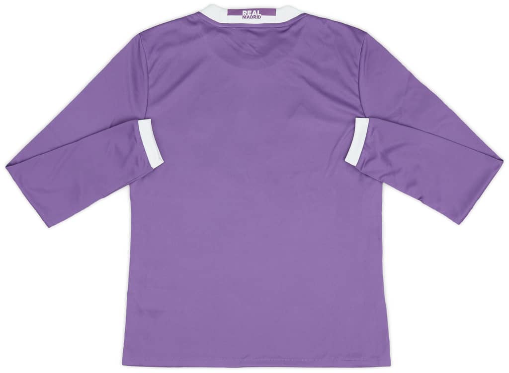 2016-17 Real Madrid Away L/S Shirt - (M.Kids)