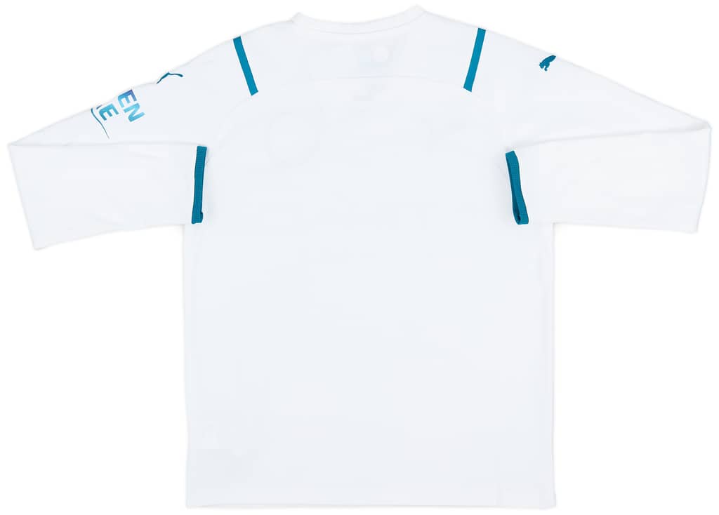 2021-22 Manchester City Away L/S Shirt (L.Kids)