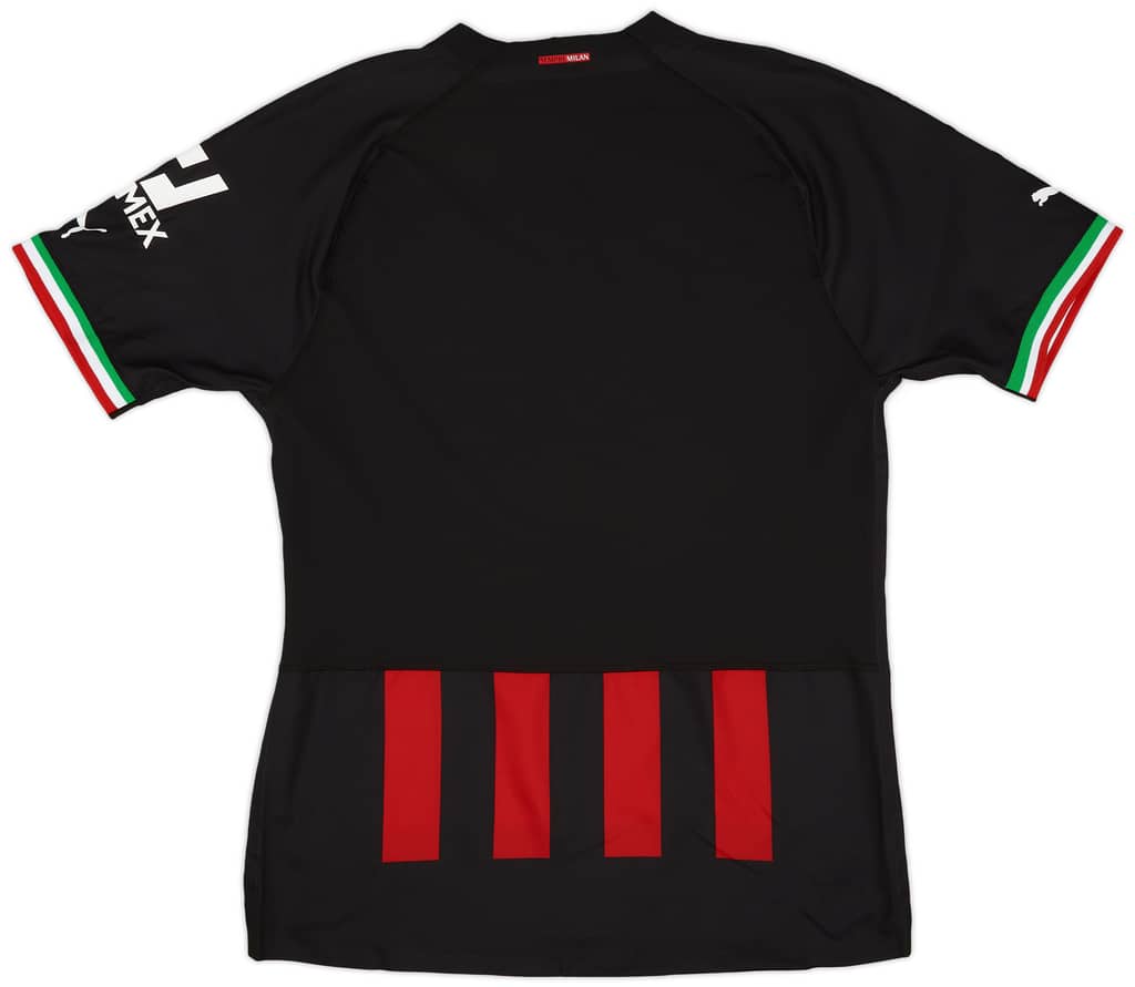 2022-23 AC Milan Authentic Home Shirt (XXL)