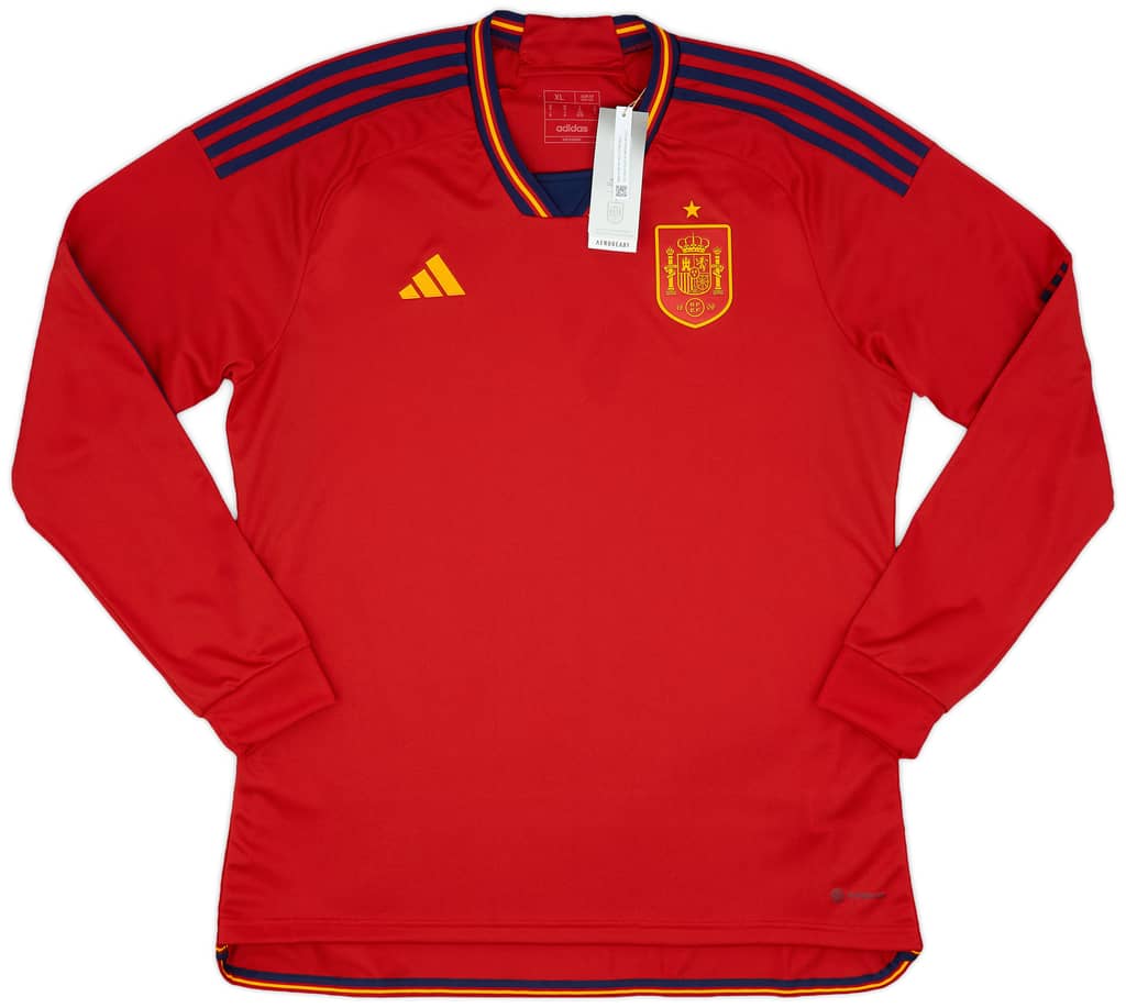 2022-23 Spain Home L/S Shirt (M)