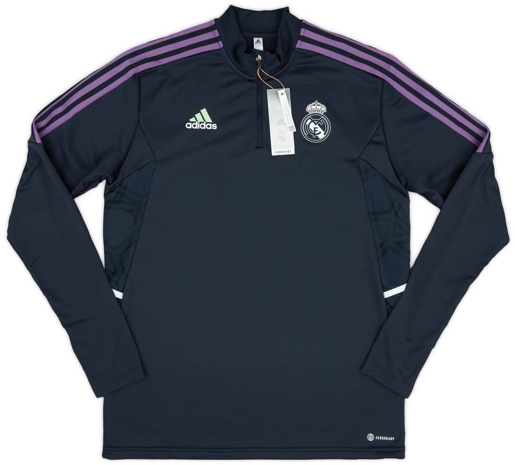 2022-23 Real Madrid adidas 1/4 Zip Training Top