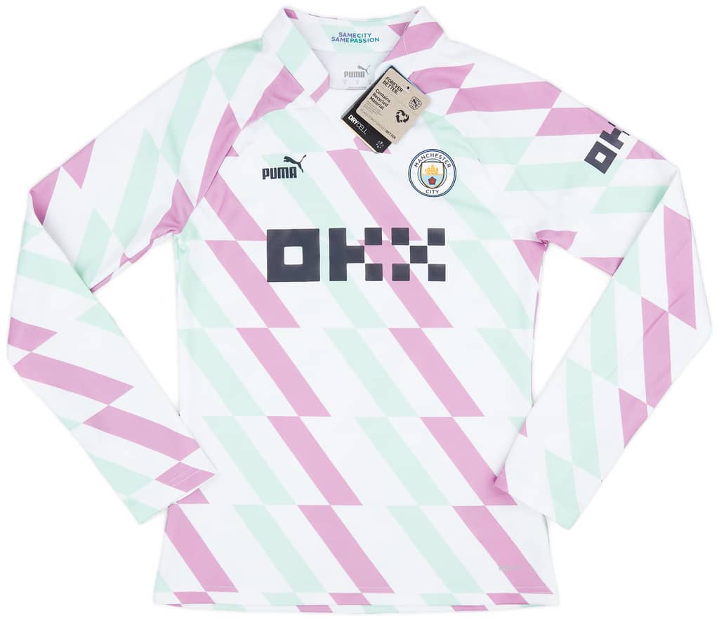 2022-23 Manchester City Puma Pre-Match Sweat Top (Womens) S