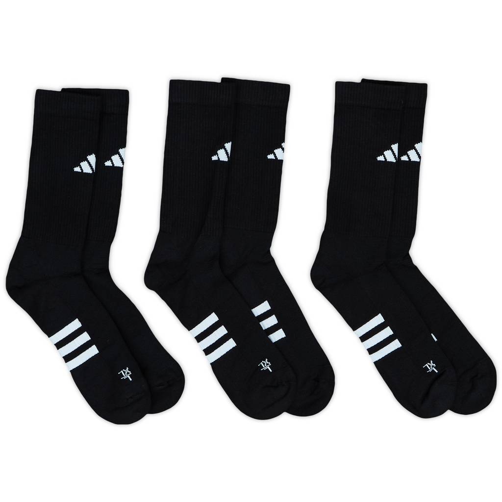 2024-25 adidas Training Crew Socks - Pack of 3 Pairs - (UK 11-12.5)