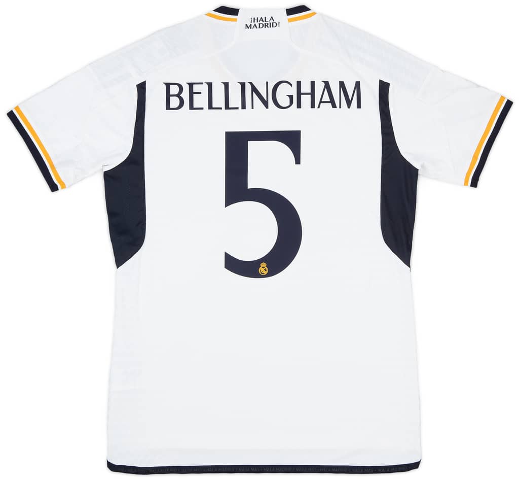 2023-24 Real Madrid Authentic Home Shirt Bellingham #5