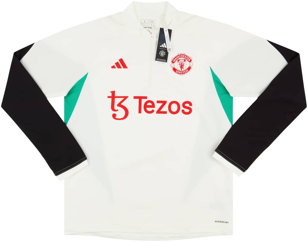 2023-24 Manchester United adidas 1/4 Zip Training Top