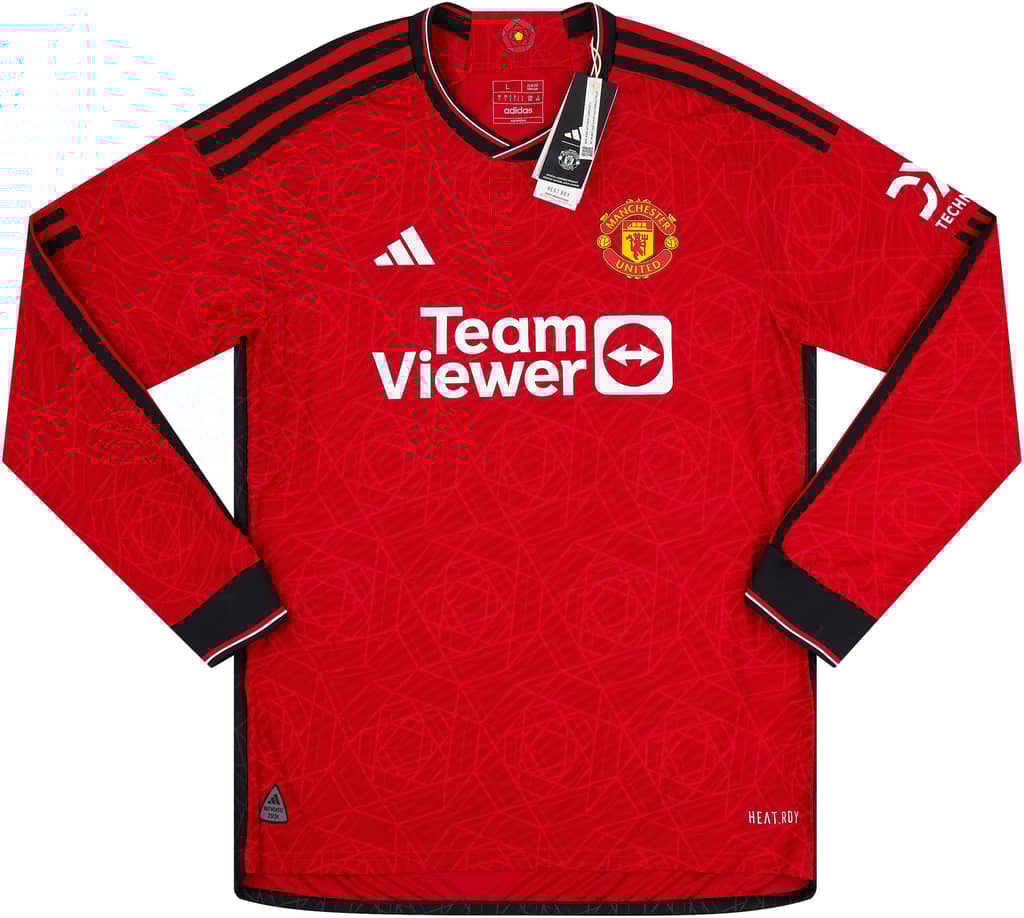 2023-24 Manchester United Authentic Home L/S Shirt