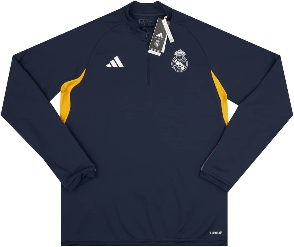 2023-24 Real Madrid adidas 1/4 Zip Training Top