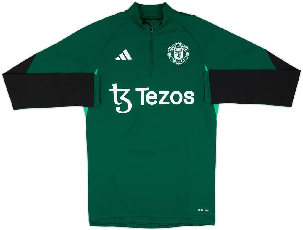 2023-24 Manchester United adidas 1/4 Zip Training Top