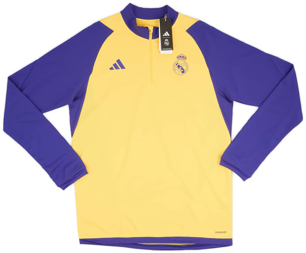2023-24 Real Madrid adidas 1/4 Zip Training Top