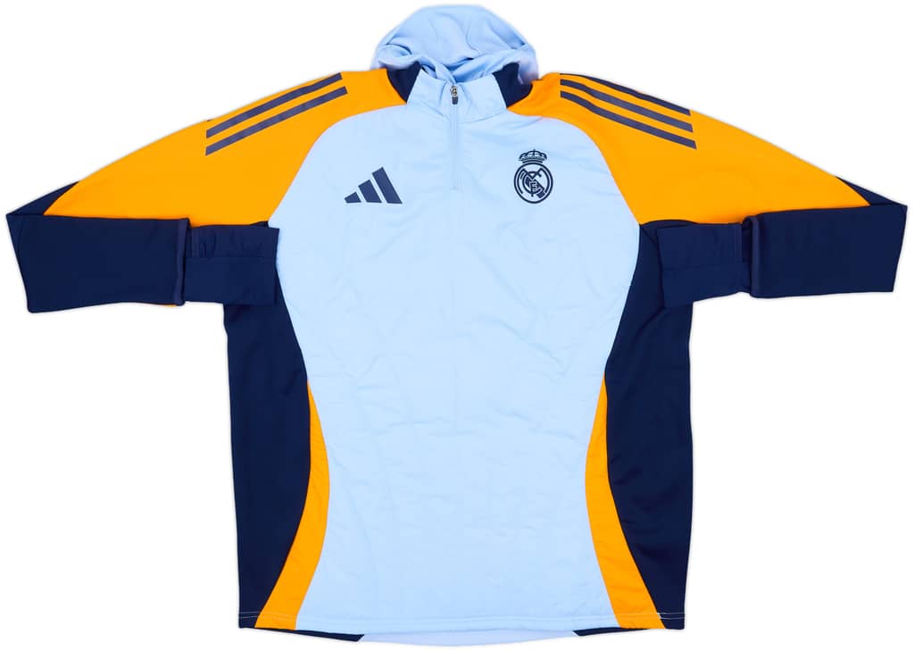 2024-25 Real Madrid adidas 1/4 Zip Winterized Top